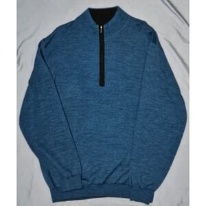 FootJoy Merino Wool 1/2 Zip Sweater XX-Large Blue Thermal Stretch Golf‎ Pullover